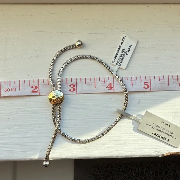 John Hardy Silver Bracelet with Gold - Picture 6 of 9